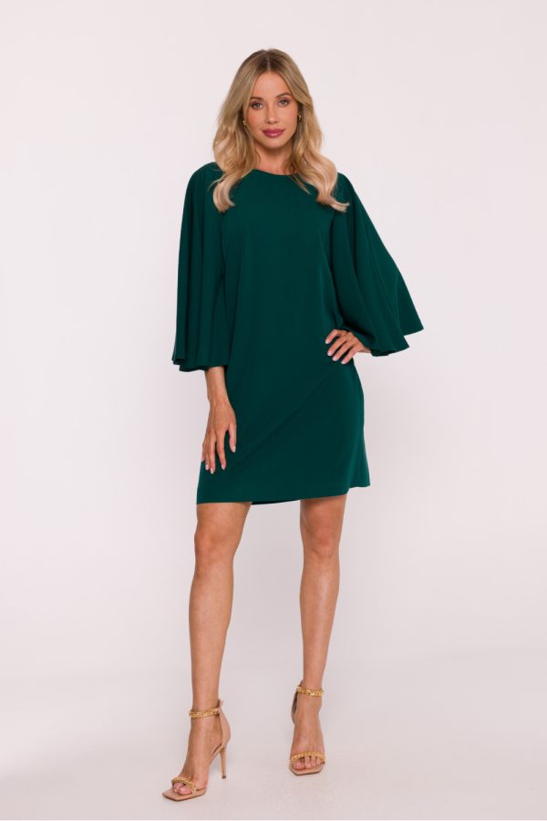 Green Daydress in Day Dresses with Spandex, Polyester and Viscose
