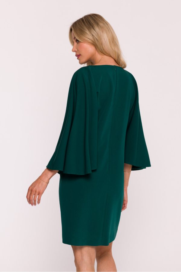Green Daydress in Day Dresses with Spandex, Polyester and Viscose