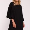 Black Daydress in Day Dresses with Spandex, Polyester and Viscose
