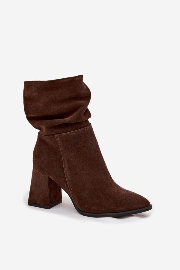 brown Heel boots model 220192 Step in style