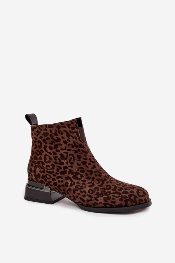 brown Heel boots model 220201 Step in style