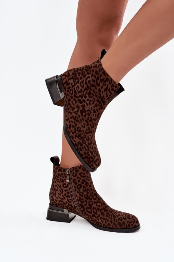 brown Heel boots model 220201 Step in style