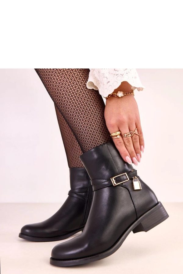 Black Boots....Fabric, Footbed, Upper Height and Heel Height