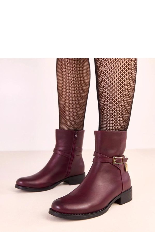 Red Boots....Fabric, Footbed, Upper Height and Heel Height