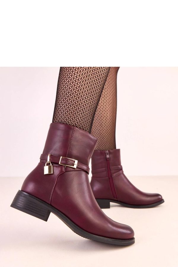 Red Boots....Fabric, Footbed, Upper Height and Heel Height