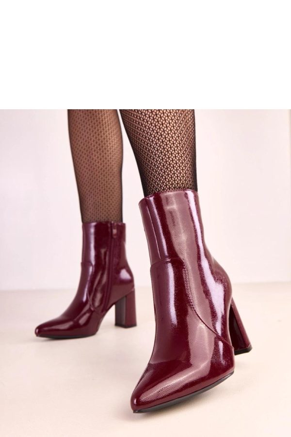 Red Heel Boots..Fabric, Footbed, Upper Height and Heel Height