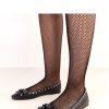 Black Ballet Flats....Fabric and Footbed