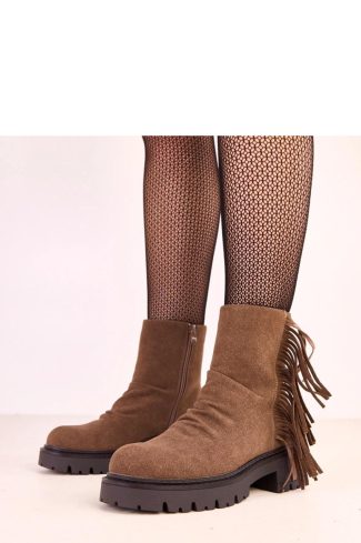 Brown Boots.Fabric, Footbed, Upper Height and Heel Height