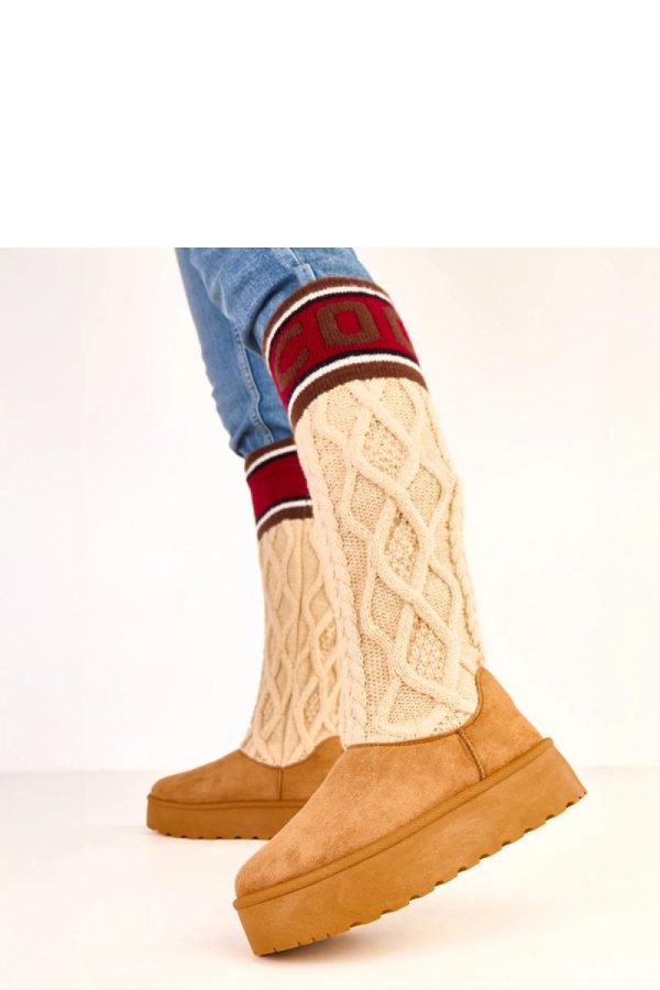 Brown Snow Boots....Fabric, Footbed, Upper Height and Platform Height