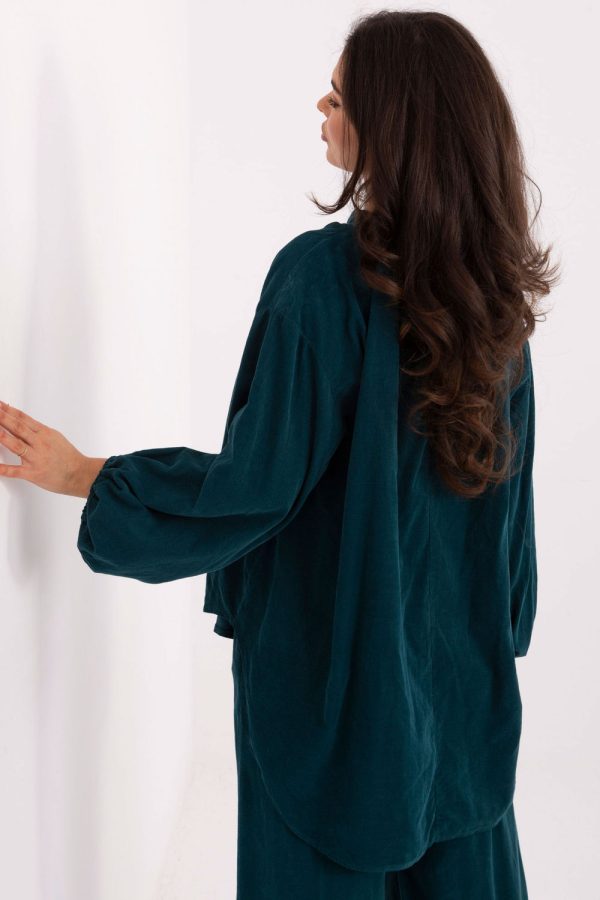 green Blouse model 220277 Italy Moda