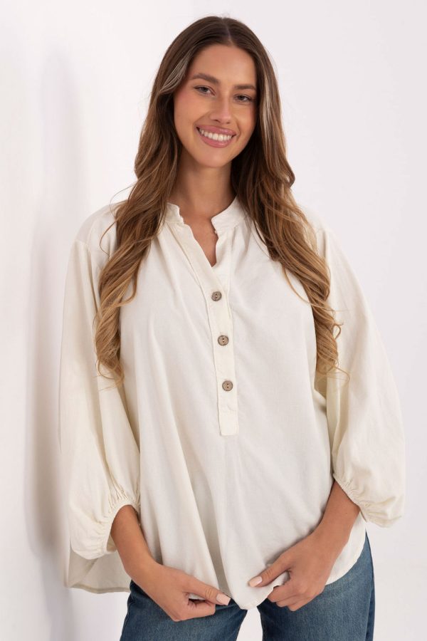 beige Blouse model 220279 Italy Moda