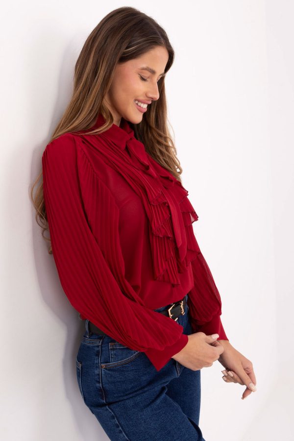 red Long sleeve shirt model 220301 Italy Moda
