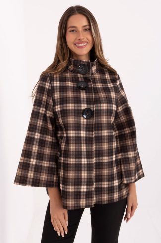 Brown Coat in Women`s Coats, Jackets with Polyester