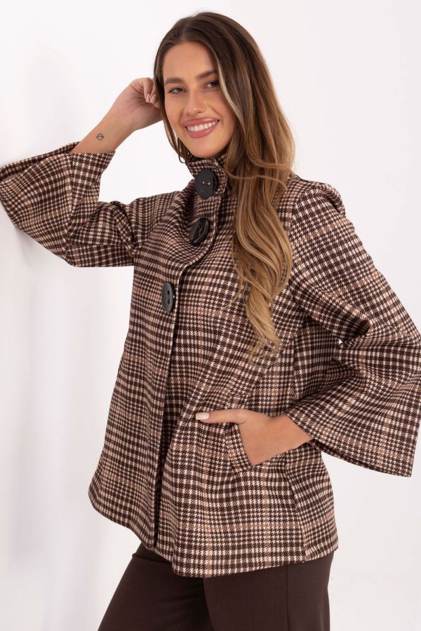brown Coat model 220320 Italy Moda
