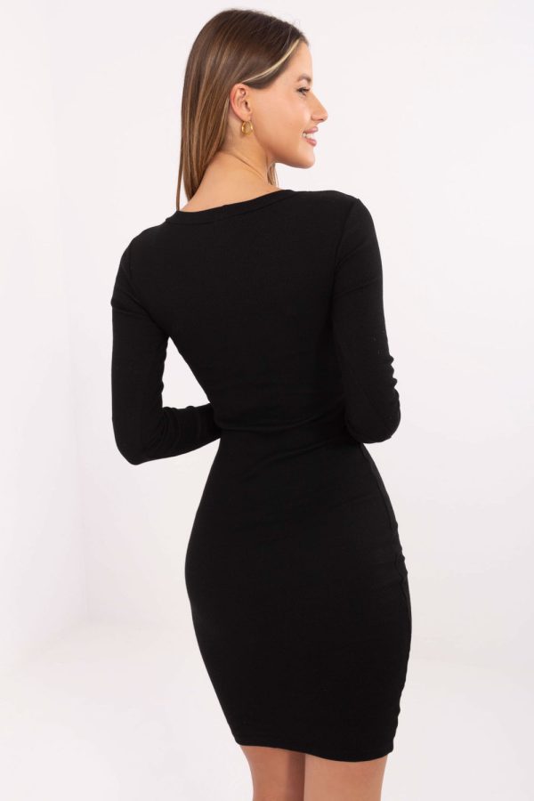 Black Daydress in Day Dresses with Cotton and Spandex