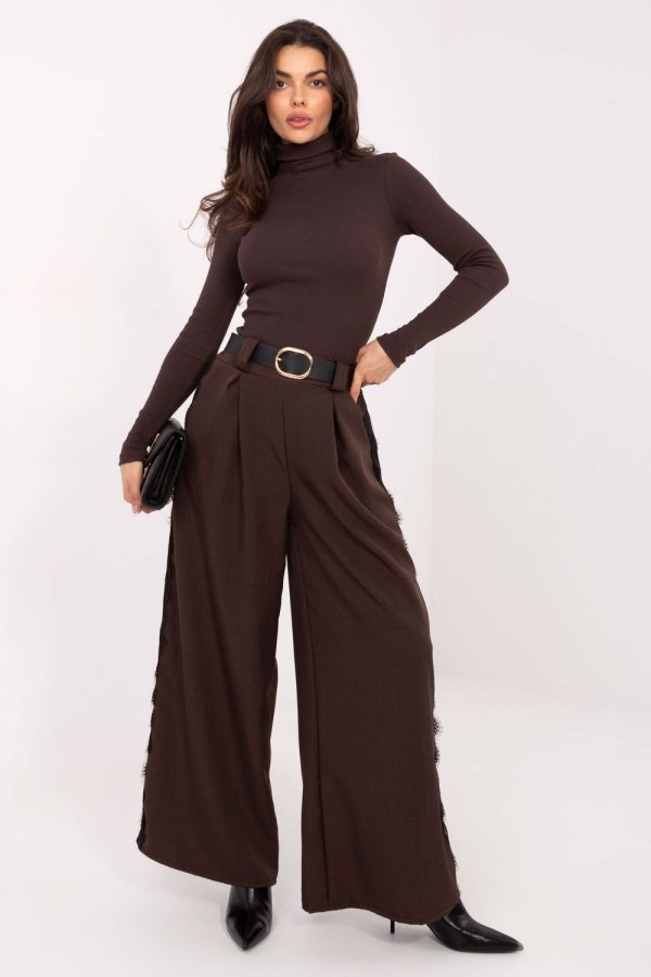 Brown Turtleneck in Sweaters, Pullovers, Jumpers, Turtlenecks, Boleros, Shrugs with Cotton and Spandex