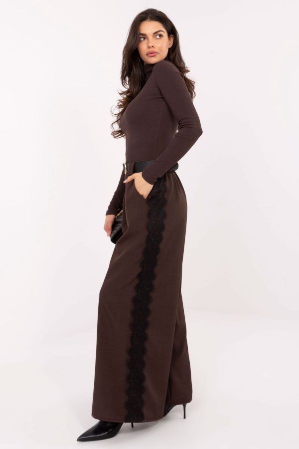 Brown Turtleneck in Sweaters, Pullovers, Jumpers, Turtlenecks, Boleros, Shrugs with Cotton and Spandex