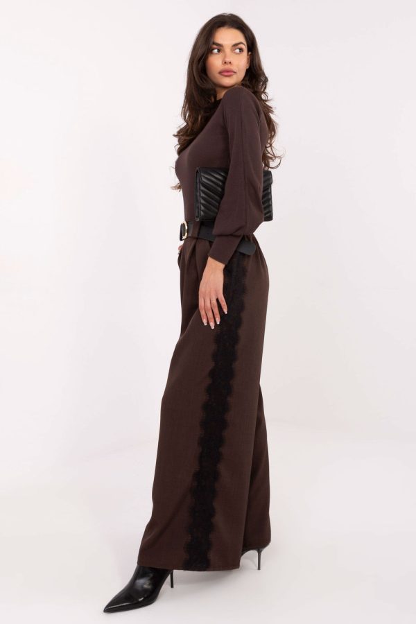 Brown Blouse in Women`s Blouses, Tunics with Cotton and Spandex