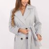 Grey Coat in Women`s Coats, Jackets with Polyester