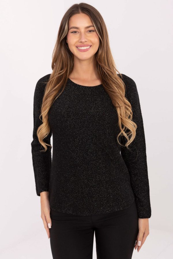 Black Jumper in Sweaters, Pullovers, Jumpers, Turtlenecks, Boleros, Shrugs with Nylon, PBT and Viscose
