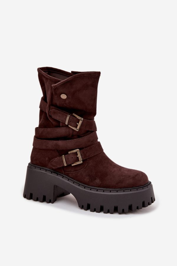 brown Boots model 220496 Step in style