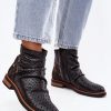 1100963.jpg Black Boots in Women`s Ankle Boots & Booties with Fabric, Footbed, Upper Height and Heel Height