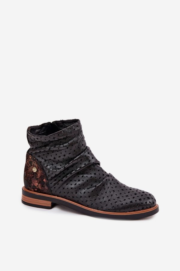Black Boots in Women`s Ankle Boots & Booties with Fabric, Footbed, Upper Height and Heel Height
