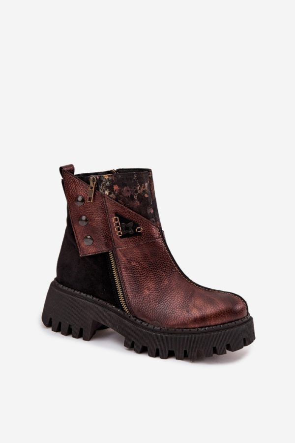 brown Boots model 220501 Step in style