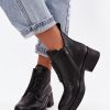 1100982.jpg Black Boots in Women`s Ankle Boots & Booties with Fabric, Warmers, Footbed, Upper Height and Heel Height