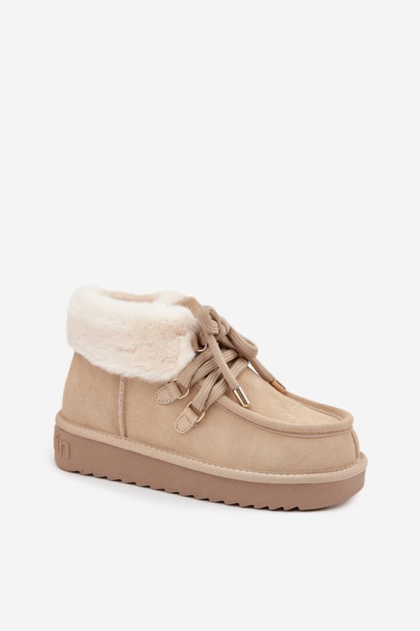 beige Snow boots model 220521 Step in style