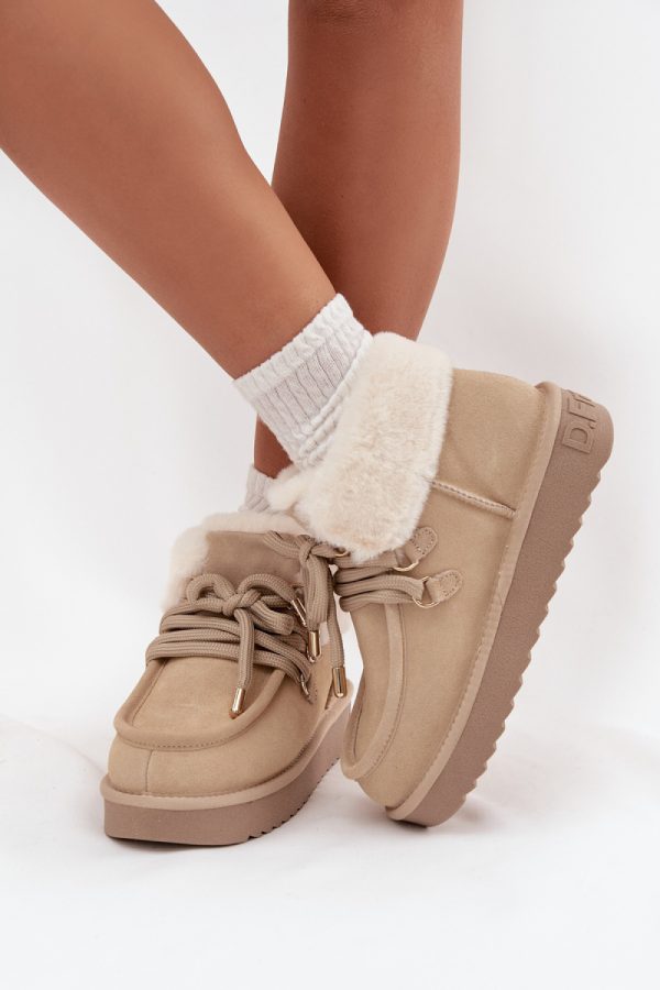 beige Snow boots model 220521 Step in style