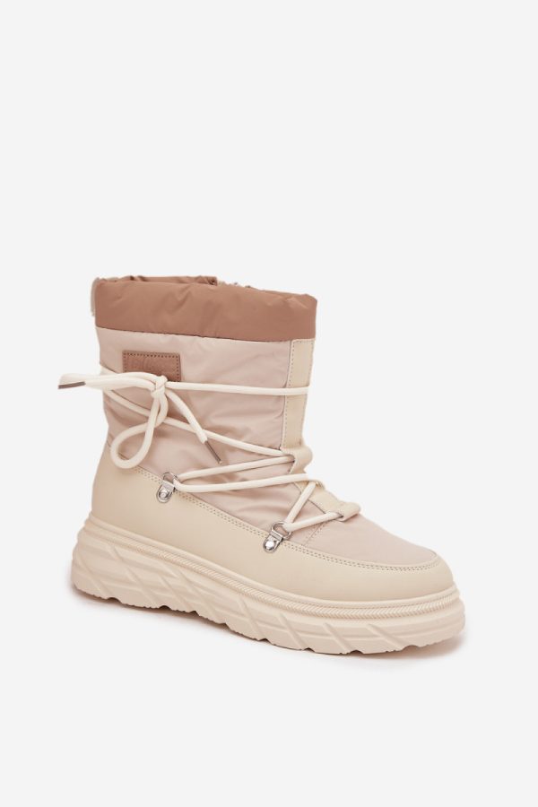 beige Snow boots model 220527 Step in style