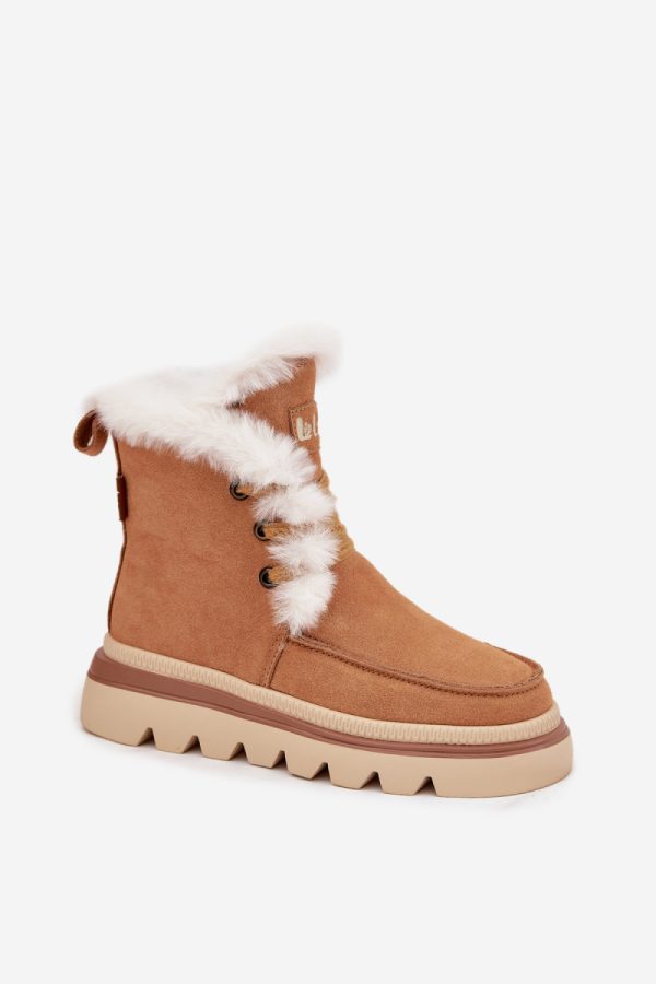 Brown Snow Boots in Women`s Ankle Boots & Booties with Fabric, Warmers, Footbed, Upper Height and Platform Height