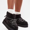 1101054.jpg Black Snow Boots in Women`s Ankle Boots & Booties with Fabric, Warmers, Footbed, Upper Height and Platform Height