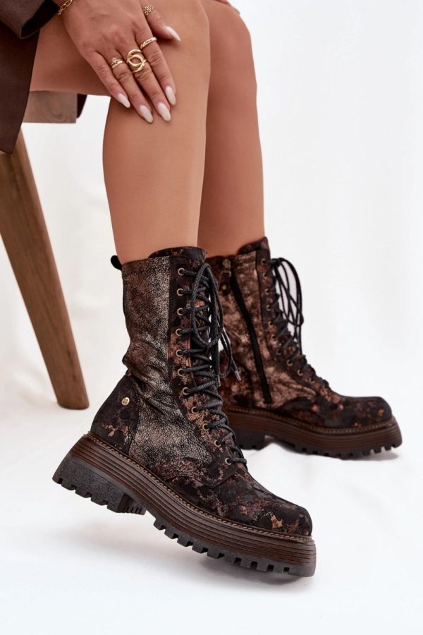 brown Bootie model 220498 Step in style