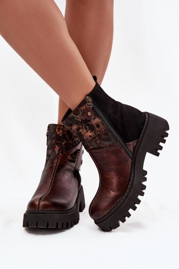 brown Boots model 220501 Step in style