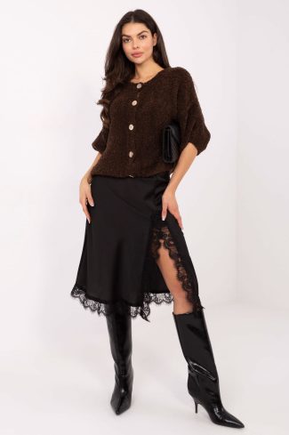 Black Skirt in Skirts with Spandex and Polyester