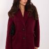 Red Coat in Women`s Coats, Jackets with Polyester