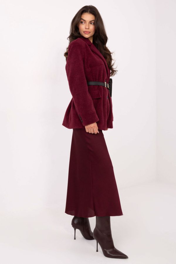 Red Coat in Women`s Coats, Jackets with Polyester
