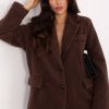 Brown Coat in Women`s Coats, Jackets with Polyester
