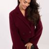 Red Coat in Women`s Coats, Jackets with Polyester