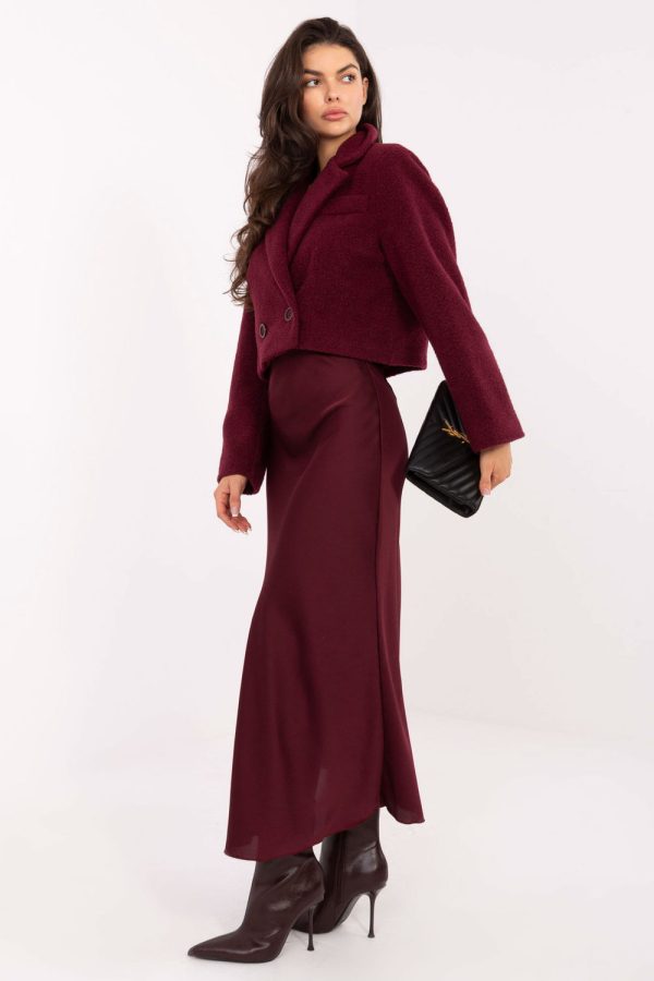 Red Coat in Women`s Coats, Jackets with Polyester