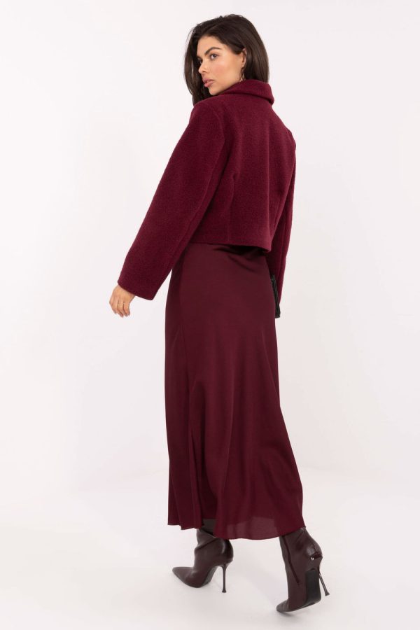 Red Coat in Women`s Coats, Jackets with Polyester
