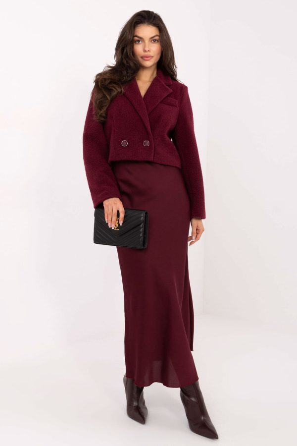 Red Coat in Women`s Coats, Jackets with Polyester