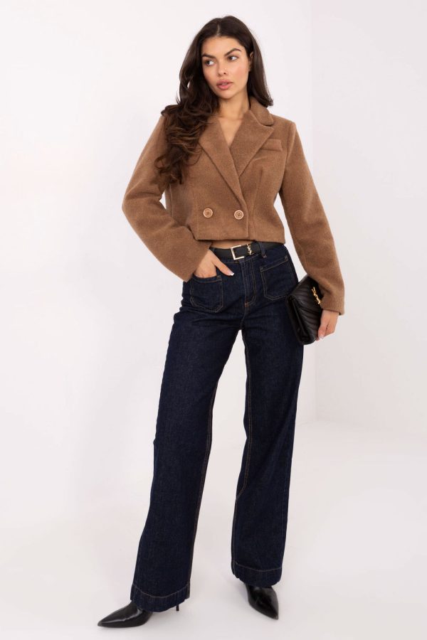 Brown Coat in Women`s Coats, Jackets with Polyester