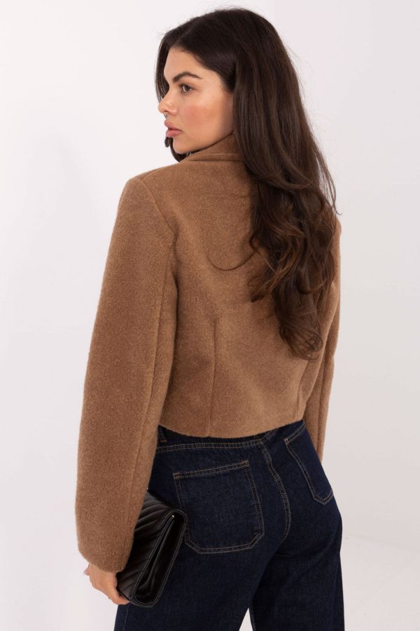 Brown Coat in Women`s Coats, Jackets with Polyester