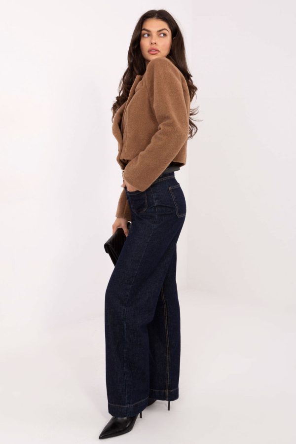 Brown Coat in Women`s Coats, Jackets with Polyester