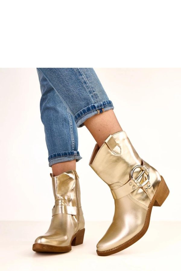 Yellow Heel Boots.Fabric, Footbed, Upper Height and Heel Height