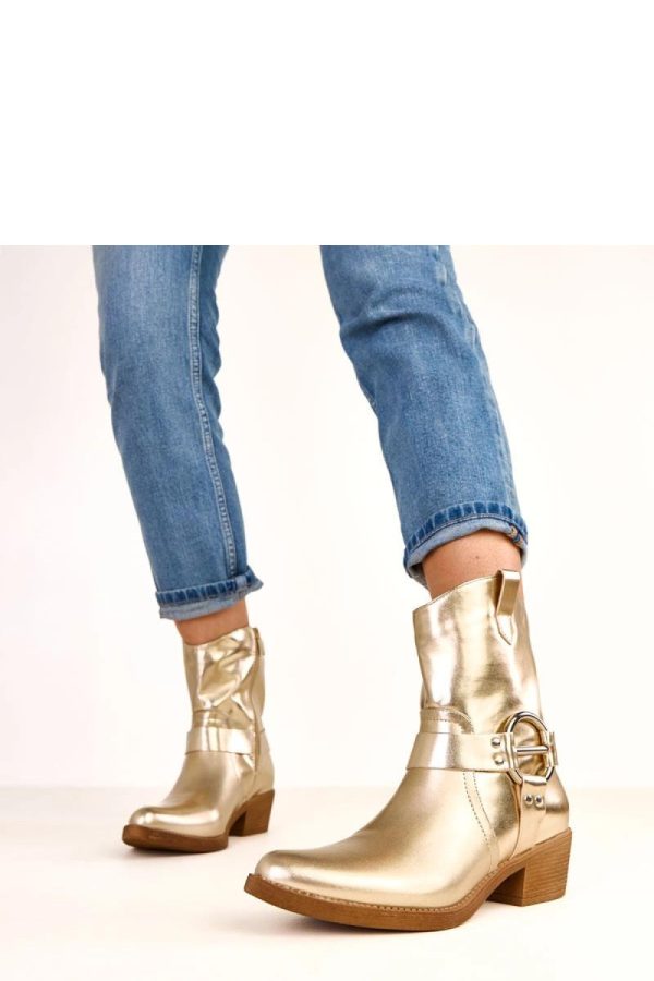 Yellow Heel Boots.Fabric, Footbed, Upper Height and Heel Height