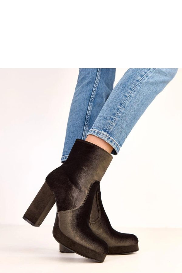 Green Heel Boots..Fabric, Footbed, Upper Height, Heel Height and Platform Height